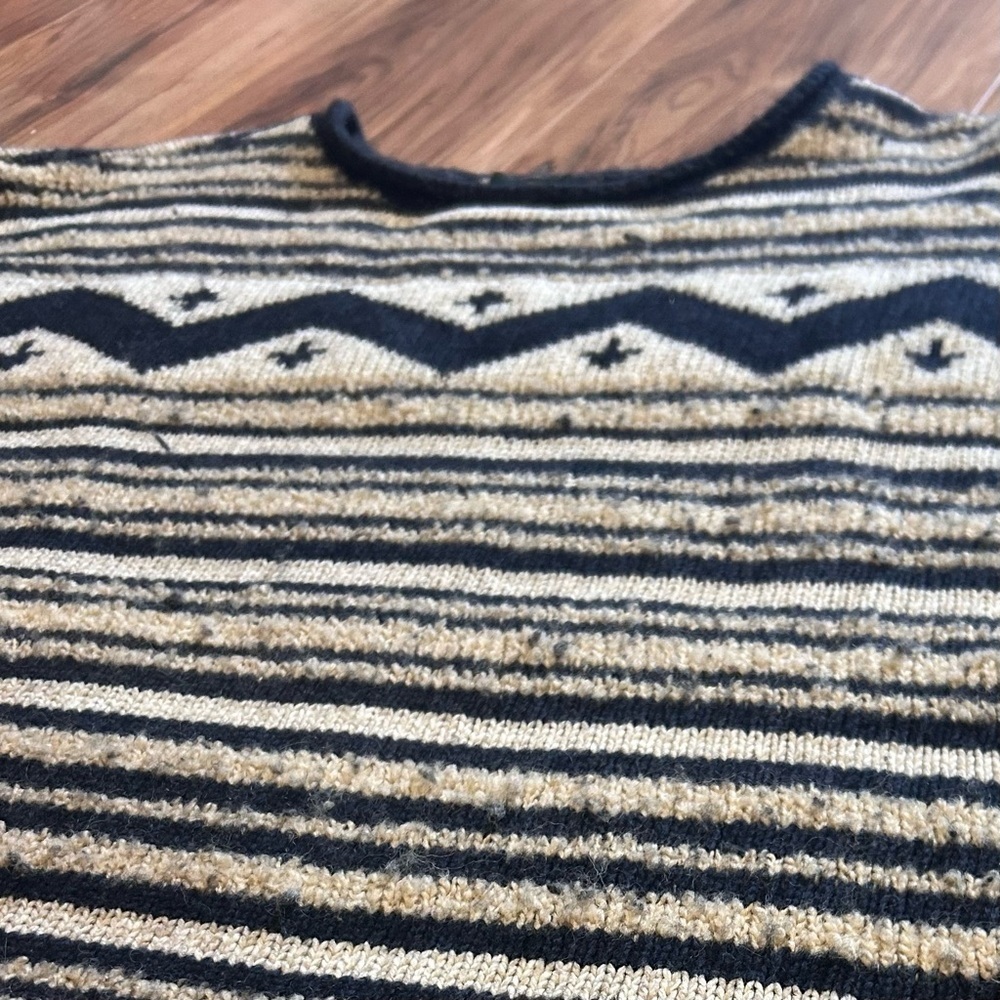 LRL Lauren Jeans Co Striped Knit Sweater • 1X • Cozy Chunky - Picture 4 of 7